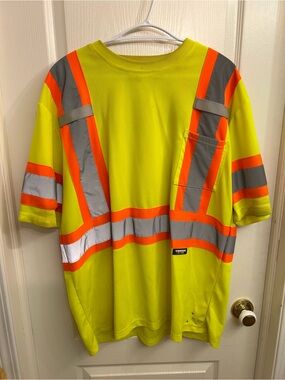 5 shirt bundle - Hi-Vis Safety T-Shirts with Reflective Stripes